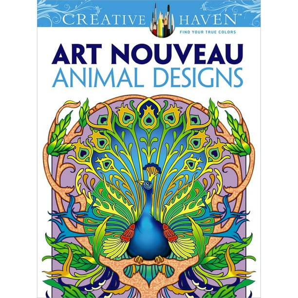 Dover Publications-Creative Haven, Art Nouveau Animal