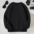thumbnail image 4 of LUOGENLI Girls Hoodies Size 6 Girls Casual Crewneck Sweatshirts Long Sleeve Cute Pullover Oversized Lightweight Tops Hoodies for Girls 10-12 Baggy Preppy Black 6-7 Years, 4 of 8