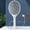 White, variant on Dpityserensio Electric Fly Swatter 3000V Rechargeable 2 In 1 Fly Swatter Racket with Purple Light Fly Extinguisher Dual Mode for Indoor and Outdoor Home USB Charging Dock