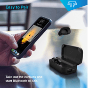 Techsmarter True Stereo Wireless Earbuds Headphones