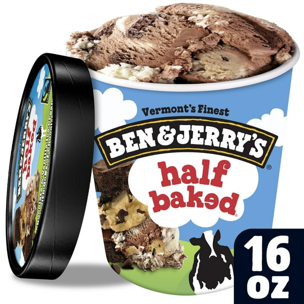 Ben Jerry S Ice Cream Half Baked 16 Oz Walmart Com
