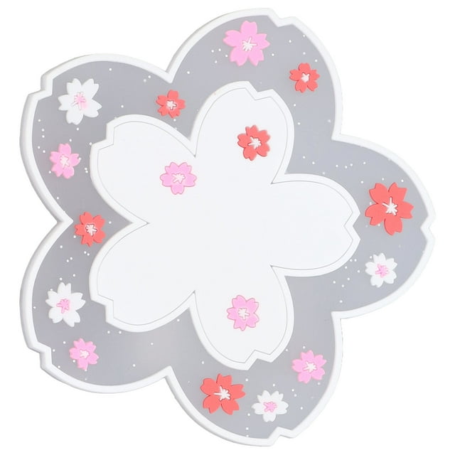Sakura Coaster, Sakura Design Elegant Style Hot Pads Premium PVC Widely Used For Home For Hotel For Office White