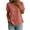 Watermelon Red, variant on biudgviw Summer Tops for Women Short Sleeve Henley Shirts Cotton Linen Casual V Neck T-Shirt with Buttons Beach Vacation Clothes