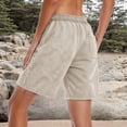 thumbnail image 6 of Laipiong Women's Baggy Wide Leg Shorts Summer 2026 Casual Drawstring High Waisted Trousers with Pockets Comfy Stretchy Beach Vacation Outfits, 6 of 7