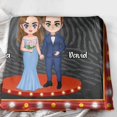 thumbnail image 4 of Custom Personalized Wedding Single Layer Fleece/Quilt Blanket -, 4 of 7