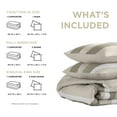 thumbnail image 3 of Regency Heights Twin XL Comforter Set, Reversible Striped Twin Size Comforter Set, Neutral, 2-Piece, 3 of 10