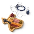 thumbnail image 3 of Cook with Color Texas Shaped Bamboo Cheese Board with Three Compartments, 3 of 8