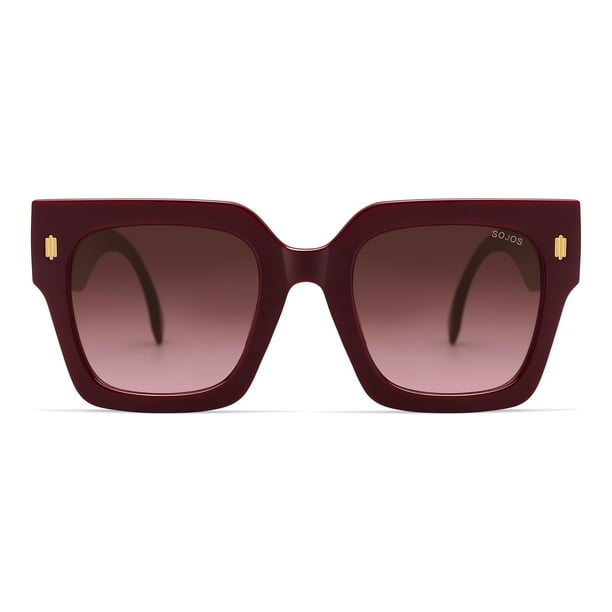 Gafas de Sol SOJOS Vintage Cuadradas Sobredimensionadas para Mujeres SJ2194