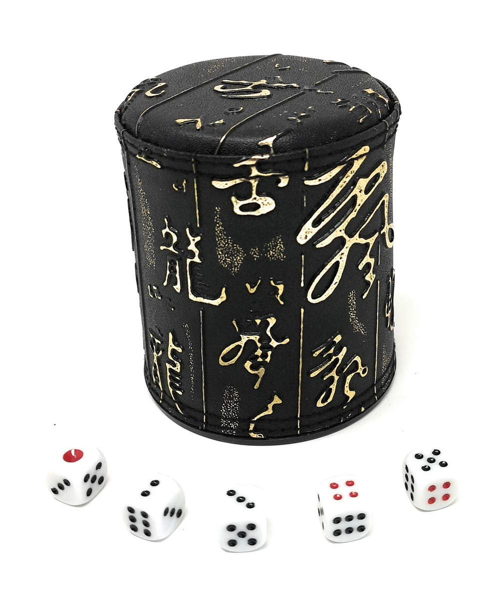 Poker Games, Leather Dice Cup,Personalised,Yahtzee Games Free Postage 