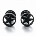 thumbnail image 2 of Pendientes de botón estilo punk gótico con diseño de penacho para hombre, 2 of 6