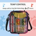 thumbnail image 3 of Kato Expandable Small Insulated Lunch Bag, Leakproof Lunch Cooler Tote for Adult and Kids, Suitable for Work Office and School, Starlight, 3 of 8