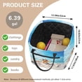 thumbnail image 6 of HELLHERO Starfish Soft Quilted Laundry Basket for Bathroom Dorm, Polyester Room Decor Quilted Storage Basket with Waterproof, 6 of 6