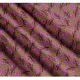 thumbnail image 3 of Soimoi Brown Cotton Poplin Fabric Knapweed Floral Printed Craft Fabric by the Yard 56 Inch Wide, 3 of 7