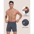 thumbnail image 4 of ANLIQI Men's Boxer Shorts Underwear Sleep Shorts Soft Rayon for Men Packs (3E,S), 4 of 6