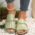 thumbnail image 5 of Hoshose Summer Beach Sandals for Woman Fashion New Slip on Flat Sandals, 5 of 6