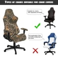 thumbnail image 5 of TSOVTHRID Camouflage Hunting Print Computer Game Chair Slipcovers 4 PCS Stretchy Office Chair Covers for Reclining Racing Gaming Chairs with Armrest Covers for Home Offices/Study Rooms, 5 of 7