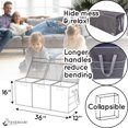thumbnail image 4 of Caja de almacenamiento de juguetes Pandabode XL con bolsillos 91 x 41 x 30 cm, 4 of 5