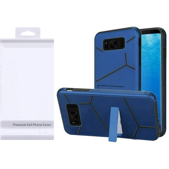 GSA Helix Hybrid Kickstand Case For Samsung Galaxy S8 - Blue/Black