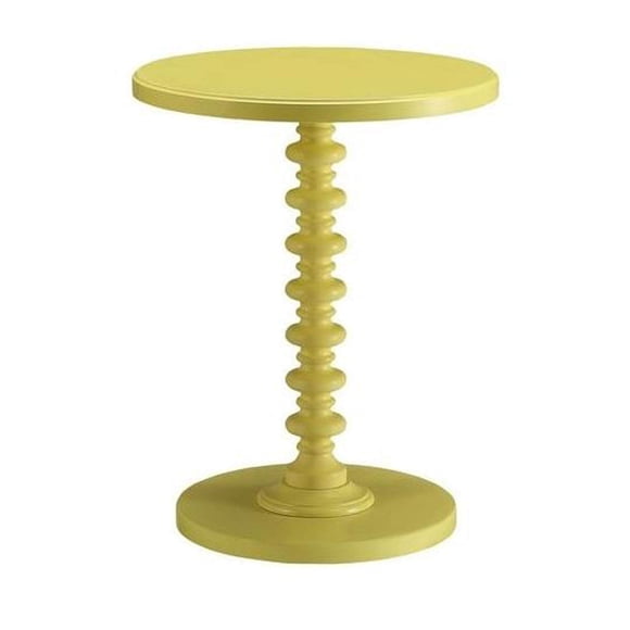 Mesa auxiliar Benzara amarilla 5.5 kg Nueva