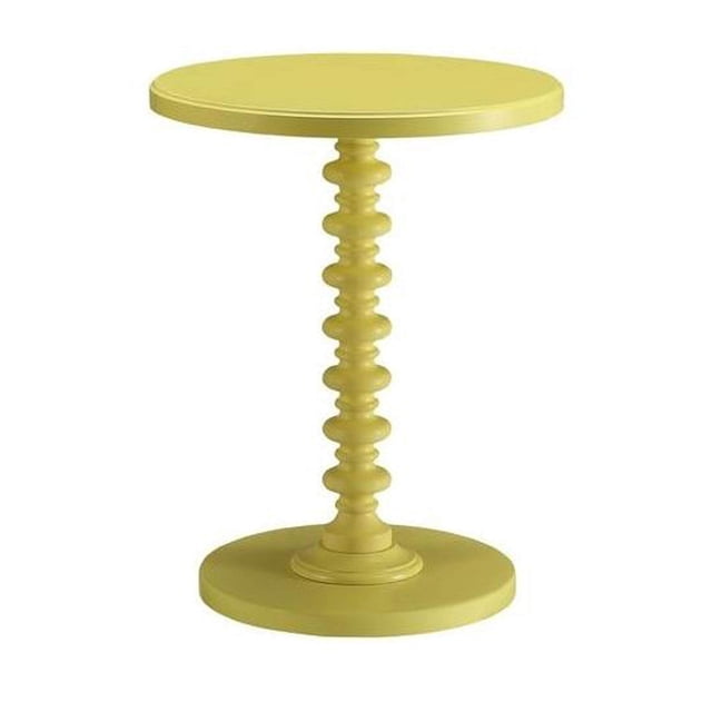 Mesa auxiliar Benzara amarilla 5.5 kg Nueva