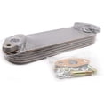 thumbnail image 1 of Seapple 4D34 6D34 Oil Cooler Core 5plate Compatible with Mitsubishi Excavator Engine, 1 of 4