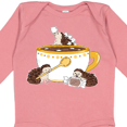 thumbnail image 4 of Inktastic Cute Hot Chocolate Hedgehogs Boys or Girls Long Sleeve Baby Bodysuit, 4 of 5