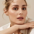 thumbnail image 5 of Lancharmed Gold Plated Hypoallergenic Earrings for Womens,6 Pairs Love Hexagon Round Triangle Squares Earring Gift for Sister, 5 of 9
