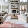 thumbnail image 3 of 5'x8' Area Rugs, Pink Brown Ombre Indoor Outdoor Area Rug for Living Room Bedroom, Modern Marble Abstract Art Geometric Washable Bathroom Rugs Kitchen Floor Carpet Mats Home Decor Aesthetic, 3 of 8