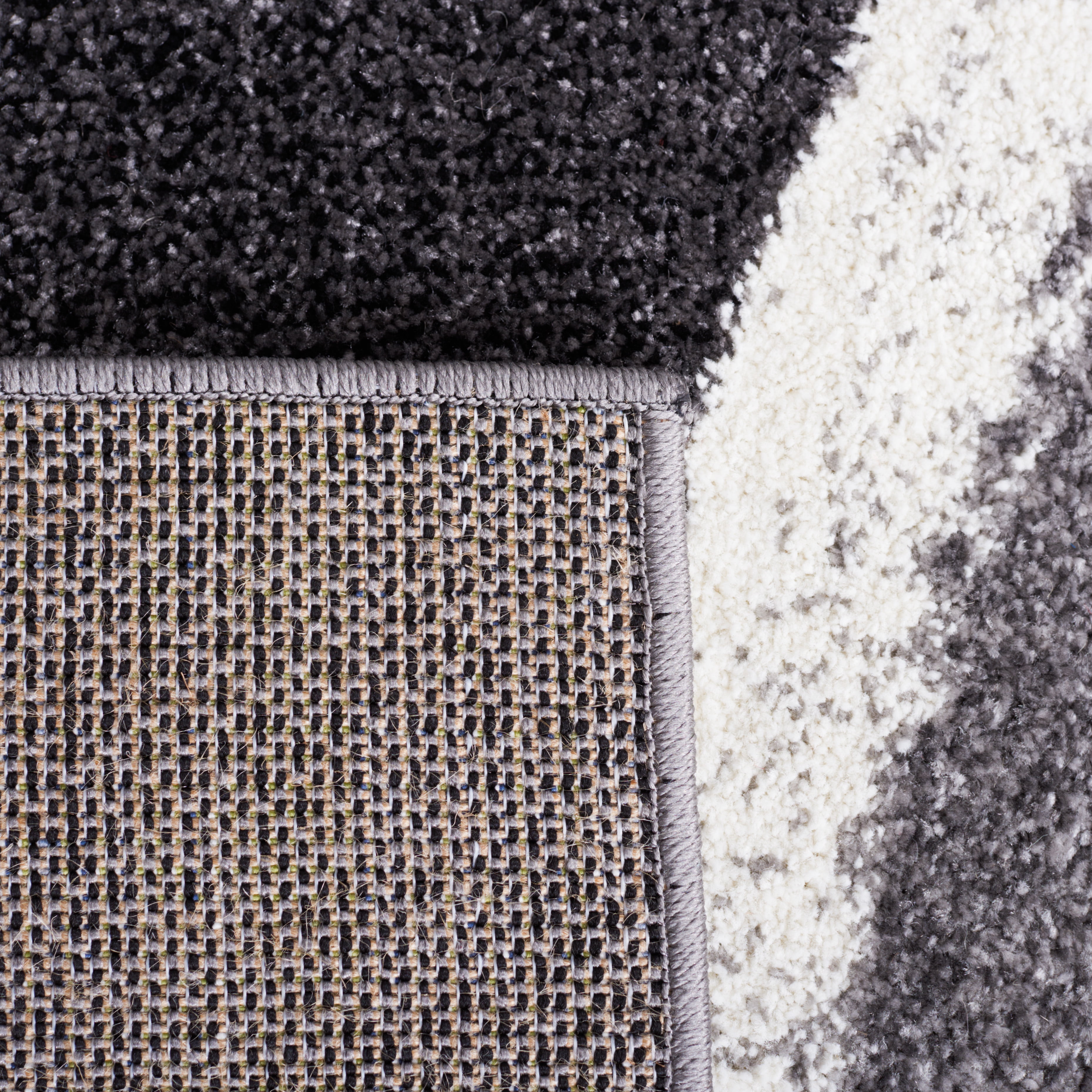 Safavieh Hollywood Dalton Abstract Area Rug, Gray/Ivory, 3' x 3' Square
