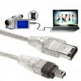 thumbnail image 5 of Chenyang CY 1394 6Pin to Firewire 400 IEEE 1394 4 Pin Male iLink Adapter Cord Cable for Camera Camcorder Cable, 5 of 7