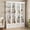 White, variant on 78" Tall Glass Display Cabinet with Adjustable Shelves and Drawers for Living Room & Kitchen, Gray