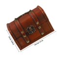 thumbnail image 4 of AURARMLET Pirate Chest Jewelry Storage Holder Wood Privacy Protection Retro Design 1Set, 4 of 5