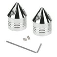 thumbnail image 2 of Chrome Axle Nut Cover Motorcycle Axle Cover Chrome Thin Cut Nut Black Replacement AccessoryElectroplate, 2 of 8