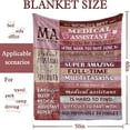 thumbnail image 3 of Medical Assistant Gifts for Women, MA Week Gifts for Medical Assistants, MA Appreciation Gifts Blanket, Gifts for Medical Assistant on Medical Assistant Week, Birthday Christmas Throw Blanket 50x60, 3 of 6