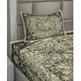 thumbnail image 2 of Ambesonne Astrology Fitted & Top Sheet Set with Sham, Map, Ecru Black, 2 of 4