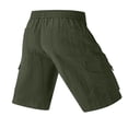 thumbnail image 5 of HappyYEE Men’s Elastic Waist Cargo Shorts, Loose Bermuda Shorts with Multi Pockets, Casual Outdoor Sports Bottoms XXL, 5 of 9