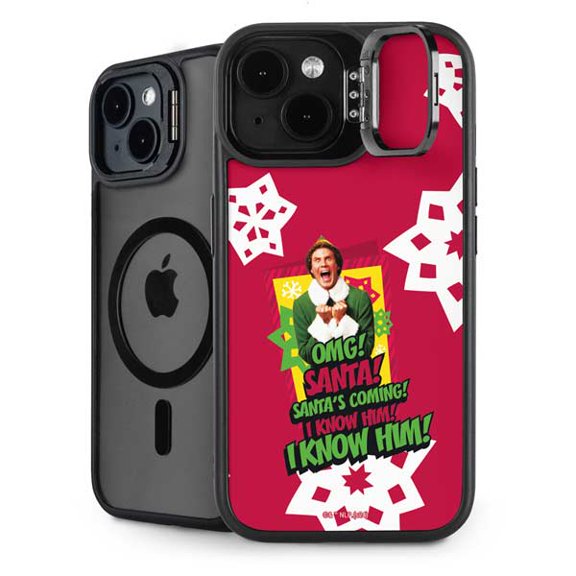 Skinit Elf OMG Santas Coming iPhone 15 Plus Kickstand Case