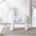thumbnail image 2 of 2x Estatuillas Abstractas De Caballos Estatua De Decoración Hogar Blanco Gloria Figuras de animales, 2 of 7