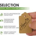 thumbnail image 6 of 180 Pcs Gift Tags with String Attached Kraft Paper Blank for Price Tag Gift Bag Hang Tags Box Labeling Clothes Craft Wedding Christmas Presents Halloween (Brown 180pcs), 6 of 6