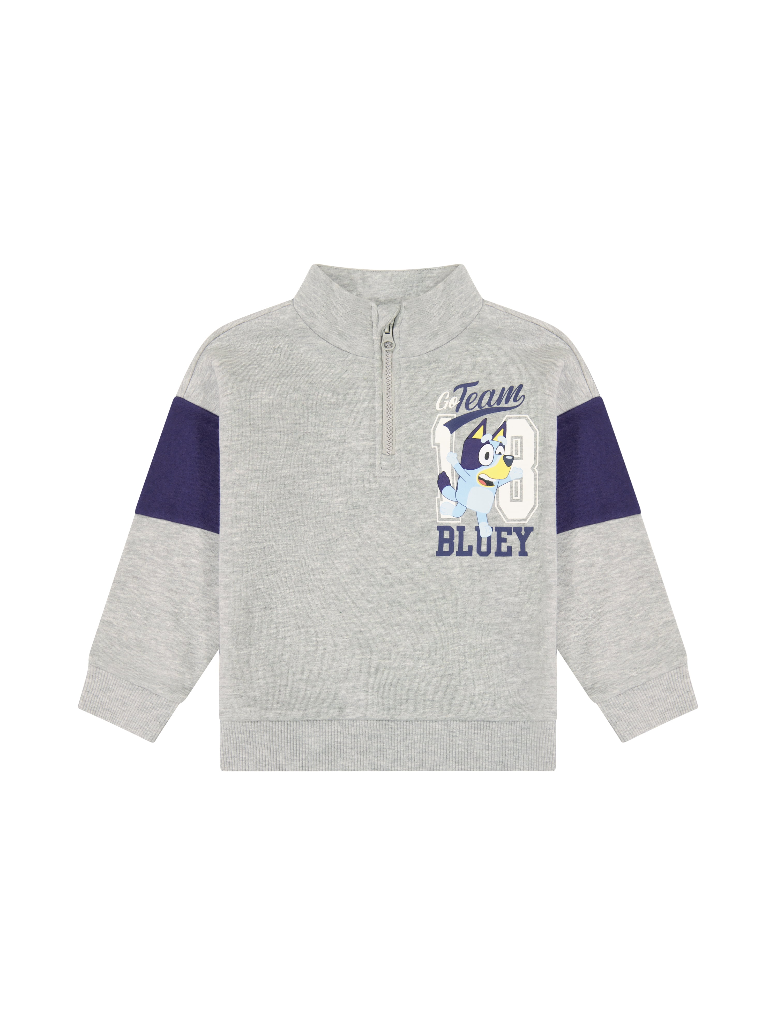 Bluey Toddler Boys Quarter Zip Top, Sizes 12 Months - 5T