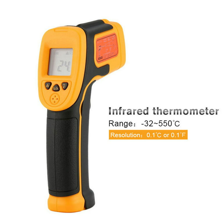 Rohs -50 ~ 550C Pyrometer Infrared Thermometer IR Laser Temperature Gun for  industry and BBQ kitchen cooking use