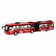 thumbnail image 1 of Autobús urbano electrónico CS0133, escala 1:48, juguete educativo para niños, modelo de tráfico (rojo), 1 of 14