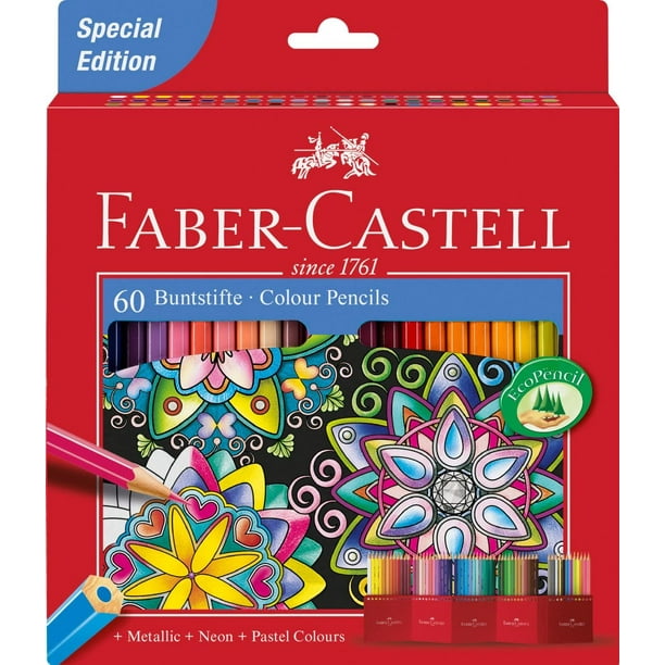 Set de lápices de colores Faber-Castell Castle 111260 60 piezas Faber-Castell 111260 Lápices de Colores 60 piezas
