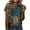Multicolor, variant on Yotami Women's Plus Size Graphic Top Short Sleeve Summer Tops for Vacation Crewneck Floral Print Trendy Casual Top Multicolor S