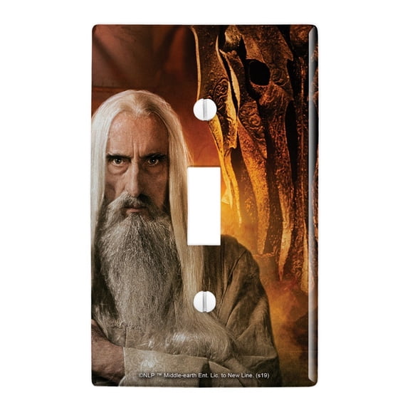 The Lord of the Rings Saruman Character Plastic Wall Decor Toggle Light Switch Plate Cover