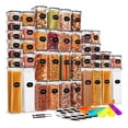 thumbnail image 1 of Set 42 Recipientes Hermeticos Found Juego 42 Contenedores Hermeticos de Plastico Para Alimentos y Almacenaje Refrigerar Microondas Topper Plastico 42 Recipientes Sellado Hermetico, 1 of 6