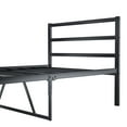 thumbnail image 7 of GZXS Twin Size Metal Platform Bed Frame with Heavy-Duty Steel Slats, 660lbs Weight Capacity, No Box Spring Needed, Noise-Free Design, Black, 7 of 7