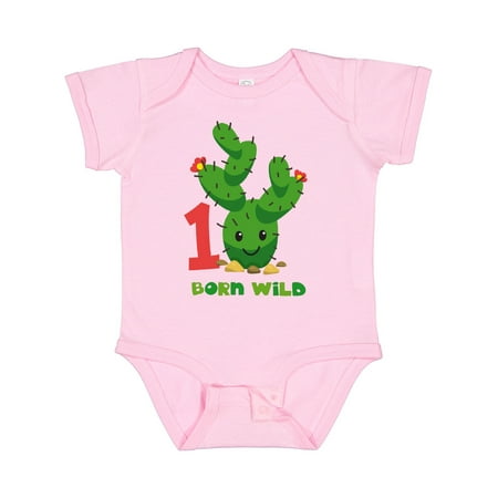 

Inktastic Cute Cactus 1st Birthday Gift Baby Boy or Baby Girl Bodysuit