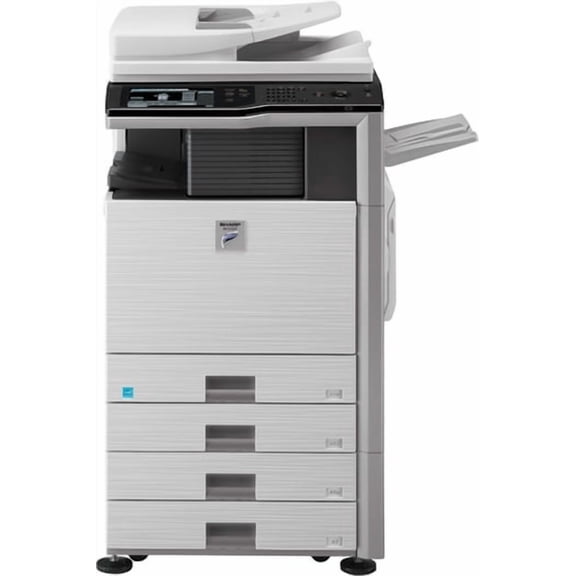 Sharp MX-M283N Monochrome Multifunction Laser Printer – 28ppm, A3/A4, Print/Copy/Scan, Duplex, Network, 600 x 600 DPI, 100-Sheet ADF, 1GB RAM 80GB HDD
