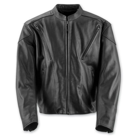 Black Brand Men's  Men's Killer Leather Jacket (Best Leather Motorcycle Jacket Brands)